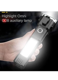 WENTCCION Rechargeable LED Torch High Lumen 90000 Lumen Super Bright Tactical Torch with High Lumen LED Rechargeable Flashlight, Waterproof Hand Torch with Zoom for Hiking Camping Ride or Emergency  - Image 5