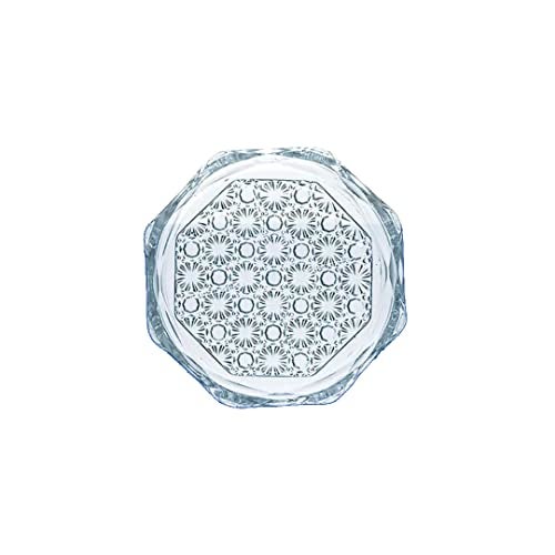 Incrizma Crystal Drink Coasters, Glass Round Cup Mat, Clear Decorative Wine Bottle Coasters Barware Set for Table Protection of Home Kitchen, Dining Room, Patio, Coffee Shop (Design2, 12) - Image 5