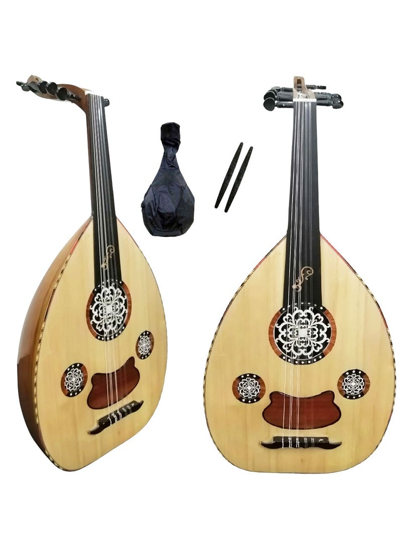 موسيقى الكرز عود موسيقي فاخر نصف لوكس مع حقيبة وريشتين عزف - Image 2