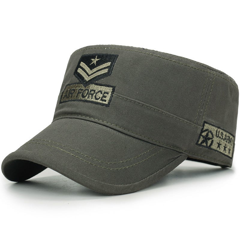 Camouflage Flat Cap Fashionable Unisex Spring Autumn Style 1-Army Green 