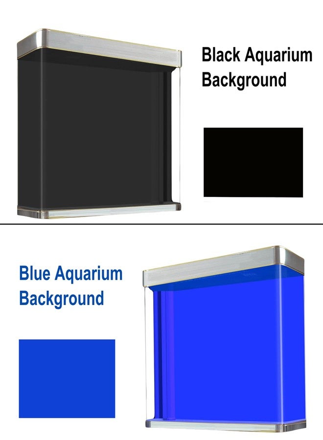 ELEBOX Aquarium Background Blue Black Fish Tank Background Picture 2 Sides Fish Backdrop for Aquarium Wallpaper 16"x 40" - Image 4