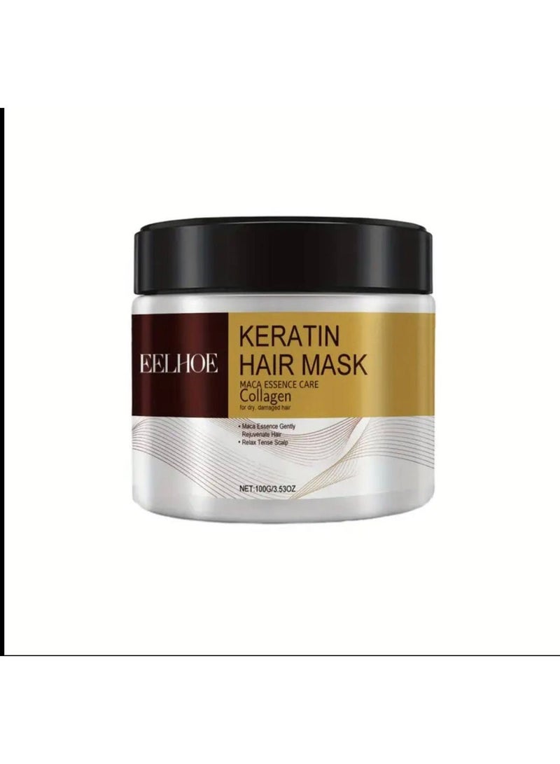 EELHOE Keratin Hair Mask Repairing and Moisturizing-Deep Nourishment for Damaged, Dry and Split Ends - Image 1
