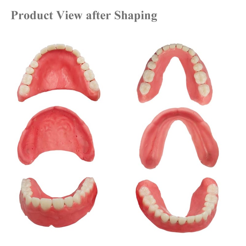 Brige Top and Bottom DIY Denture Fake Teeth set - Do it Yourself Full or Partial Denture at Home, Repair Missing Teeth - Image 2