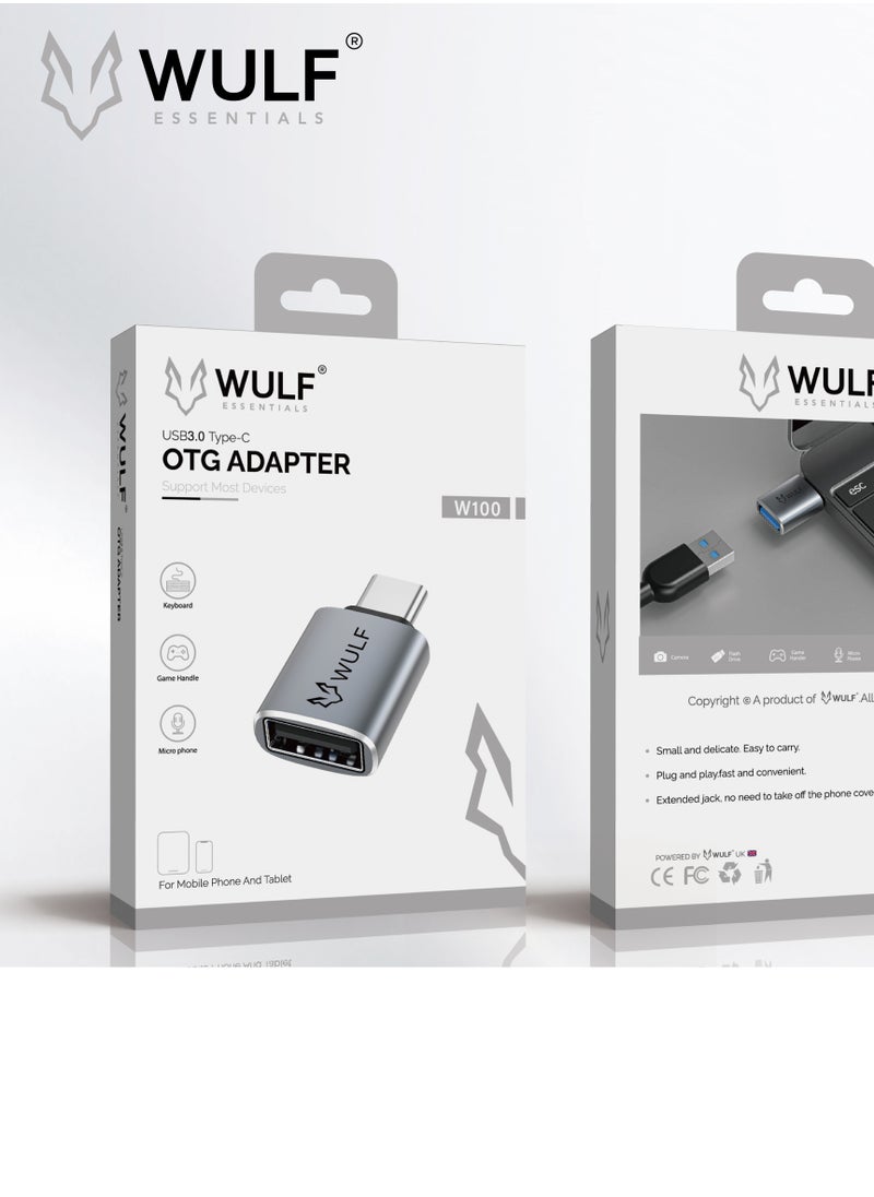 Wulf Essentials WULF Essentials W100 USB 3.0 Type-C OTG Adapter for Mobile & Tablet 