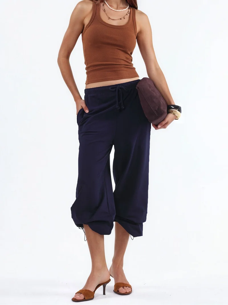 بوسيم BUSEM Women's Cotton-Blend Straight-Leg Sweatpants