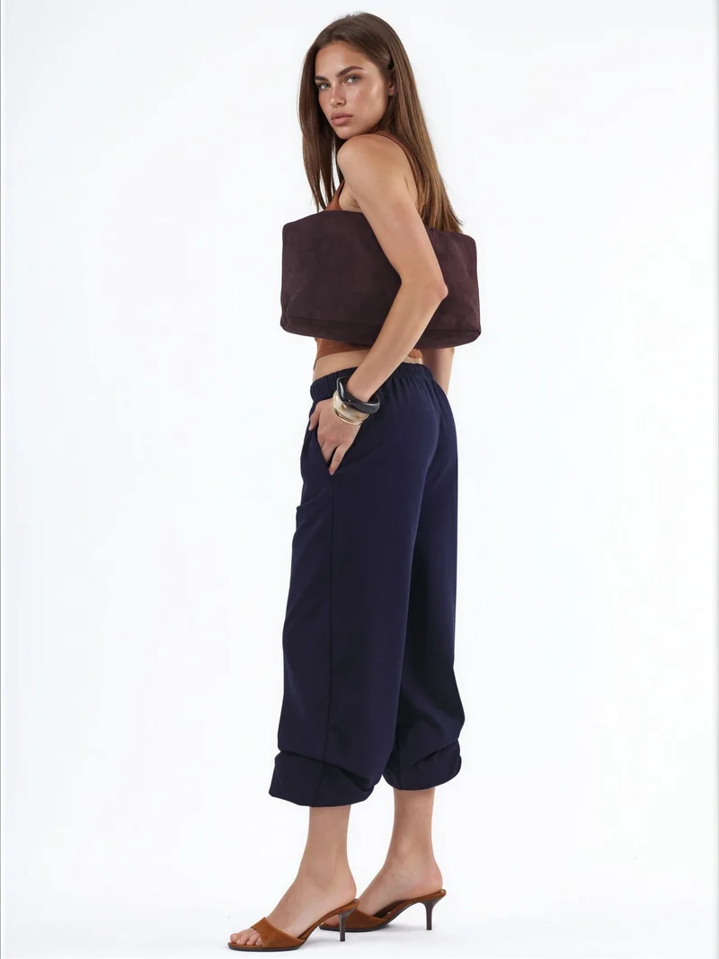 بوسيم BUSEM Women's Cotton-Blend Straight-Leg Sweatpants