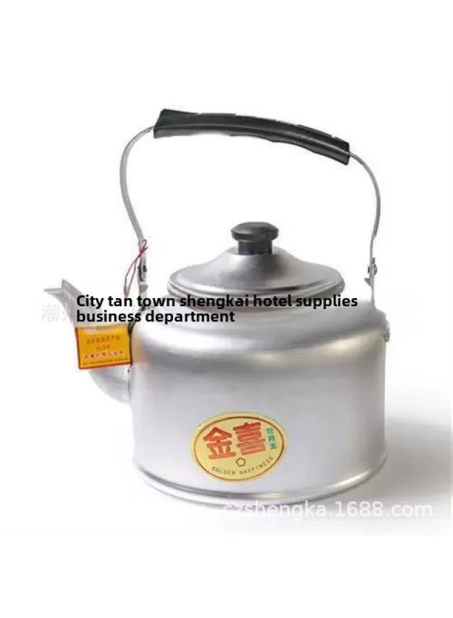 Jinxi Brand High-gloss Flat-bottomed Kettle Old-fashioned Heighten Thickened Aluminum Coal-fired Gas Boiling Water Teapot 20-30cm-Color:28cm Jin Xi (8L) A Box Of 12-Capacity:Aluminum - Image 5