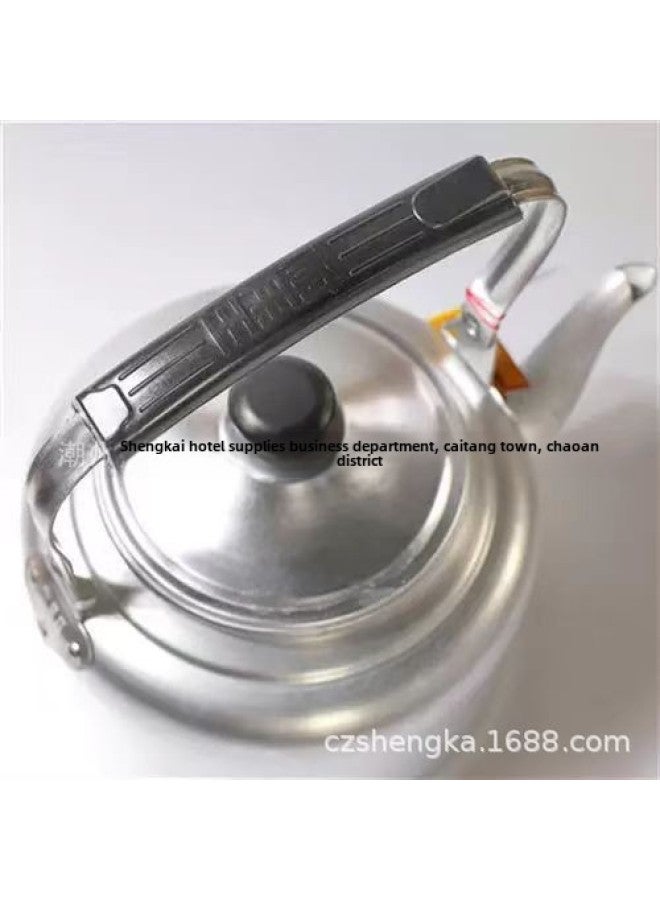Jinxi Brand High-gloss Flat-bottomed Kettle Old-fashioned Heighten Thickened Aluminum Coal-fired Gas Boiling Water Teapot 20-30cm-Color:28cm Jin Xi (8L) A Box Of 12-Capacity:Aluminum - Image 3