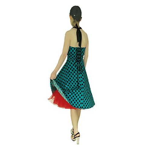 Shimaly Women's 50s Vintage Rockabilly Petticoat 26" Length Net Underskirt (S-M,Red) - Image 2