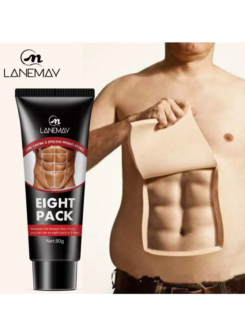 LANEMAY Abdominal Muscle Cream Muscle Enhancing Gel Chest Sculpting Waist Line Shaping Oil Massage Cream Abs Cream  - Image 1