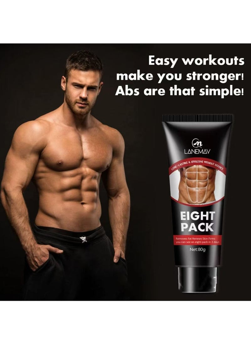 LANEMAY Abdominal Muscle Cream Muscle Enhancing Gel Chest Sculpting Waist Line Shaping Oil Massage Cream Abs Cream  - Image 3