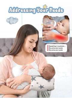 URbazaar Soft Cotton Nursing Pillow for Breastfeeding Support, Comfortable Cradle Pillow, Portable Travel Baby Feeding Arm Pillow  - Image 3
