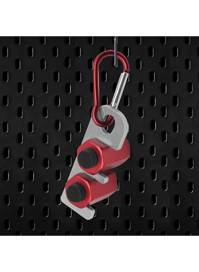 Square Auxiliary Clamp Carabiner Stair Gauge Framing Square Clip Holder Aluminium Alloy Square Layout Attachment Jigs Metal Stair Stringer Layout Tool  - Image 3