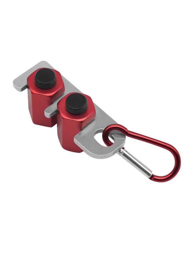 Square Auxiliary Clamp Carabiner Stair Gauge Framing Square Clip Holder Aluminium Alloy Square Layout Attachment Jigs Metal Stair Stringer Layout Tool  - Image 2