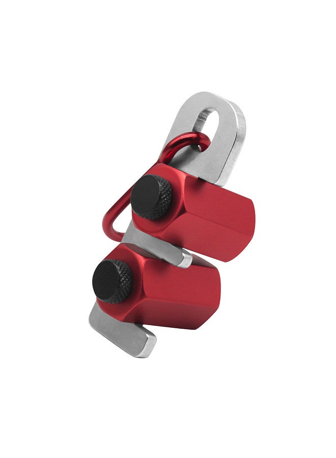 Square Auxiliary Clamp Carabiner Stair Gauge Framing Square Clip Holder Aluminium Alloy Square Layout Attachment Jigs Metal Stair Stringer Layout Tool  - Image 4