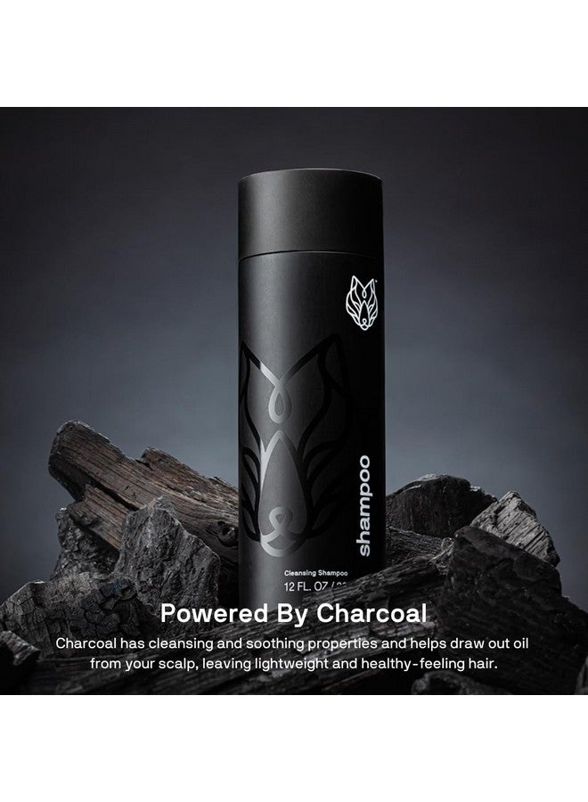 Black Wolf - Everyday Men’s Shampoo, 12 Fl Oz - Charcoal Powder Cleanses Scalp and Fights Dirty & Greasy Hair - Thick and Rich Lather - For All Hair Types - Image 5