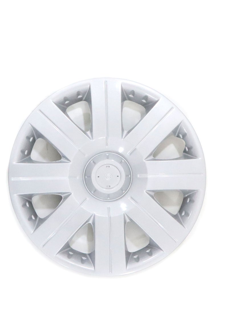 15 Inch Silver Universal Type R Hubcap Wheel Covers - Set Of 4
