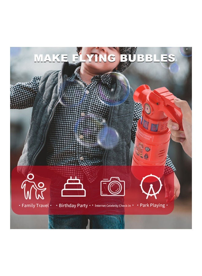 NIBEMINENT Extinguisher Bubble Machine With Bottle - Image 4