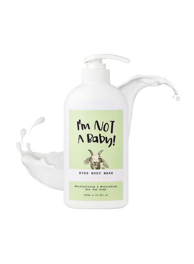 I'm NOT A Baby! Kids Body Wash- Dermatologist Tested, Allergen free, Cruelty-free, PETA, Gentle for Kids, Goat Milk, 16.9 Fl Oz - Image 1