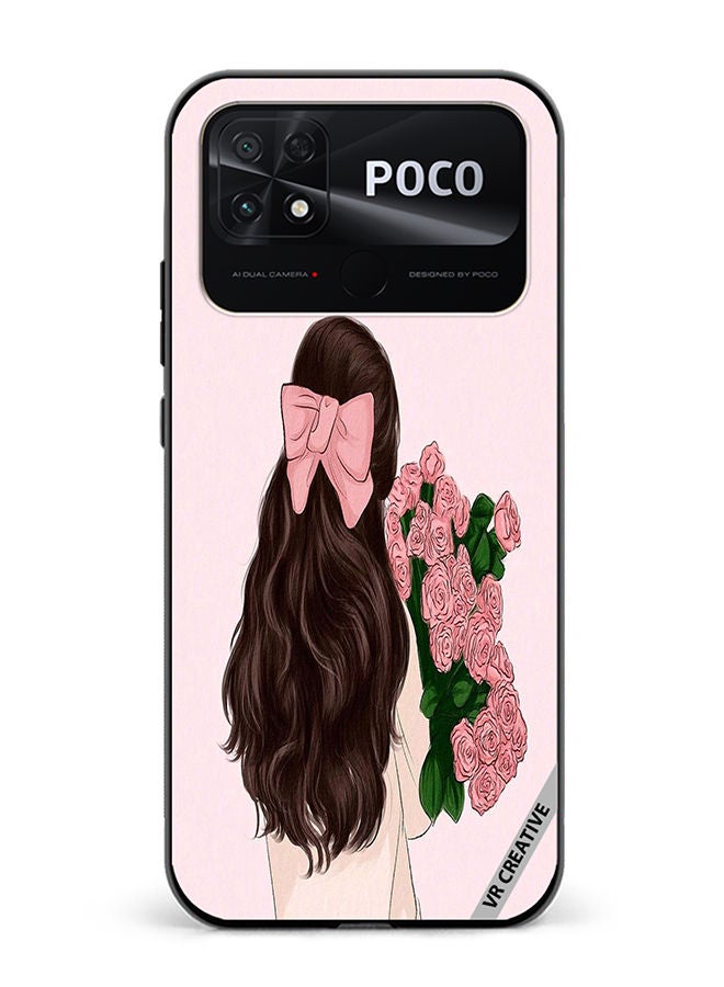 VR CREATIVE Protective Case Cover For Xiaomi Poco C40 Lovely Flower Design Multicolour - Image 1