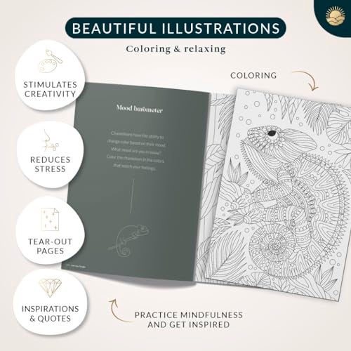 Mindmellow Coloring Books for Adults Relaxation by Mindmellow – Stress Relief Coloring Book for Adults & Teens - Calming Designs to Inspire Creativity and Mindfulness - Coloring Books for Teens (XXL) - Image 4