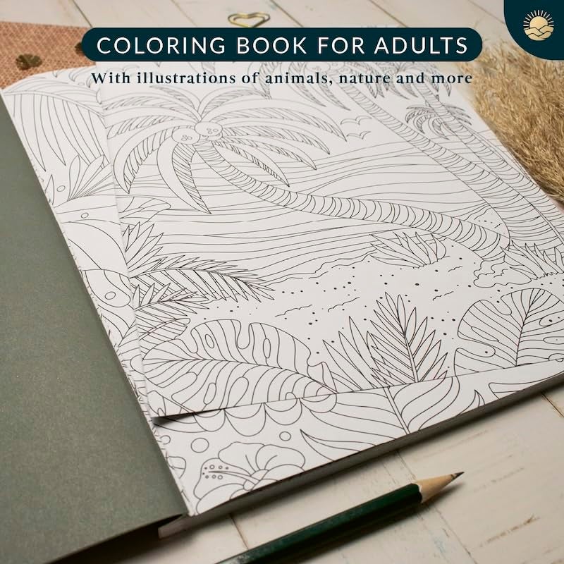 Mindmellow Coloring Books for Adults Relaxation by Mindmellow – Stress Relief Coloring Book for Adults & Teens - Calming Designs to Inspire Creativity and Mindfulness - Coloring Books for Teens (XXL) - Image 2