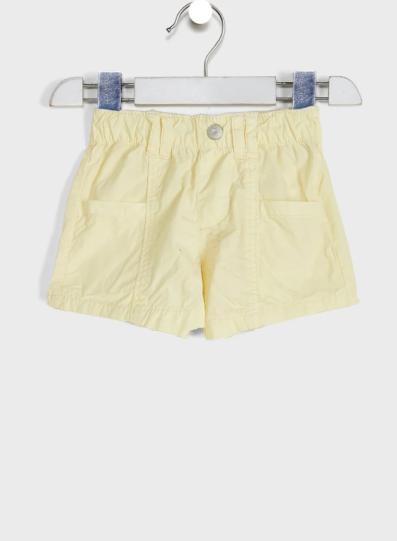 MINOTI Girls Lemon Basic Poplin Short
