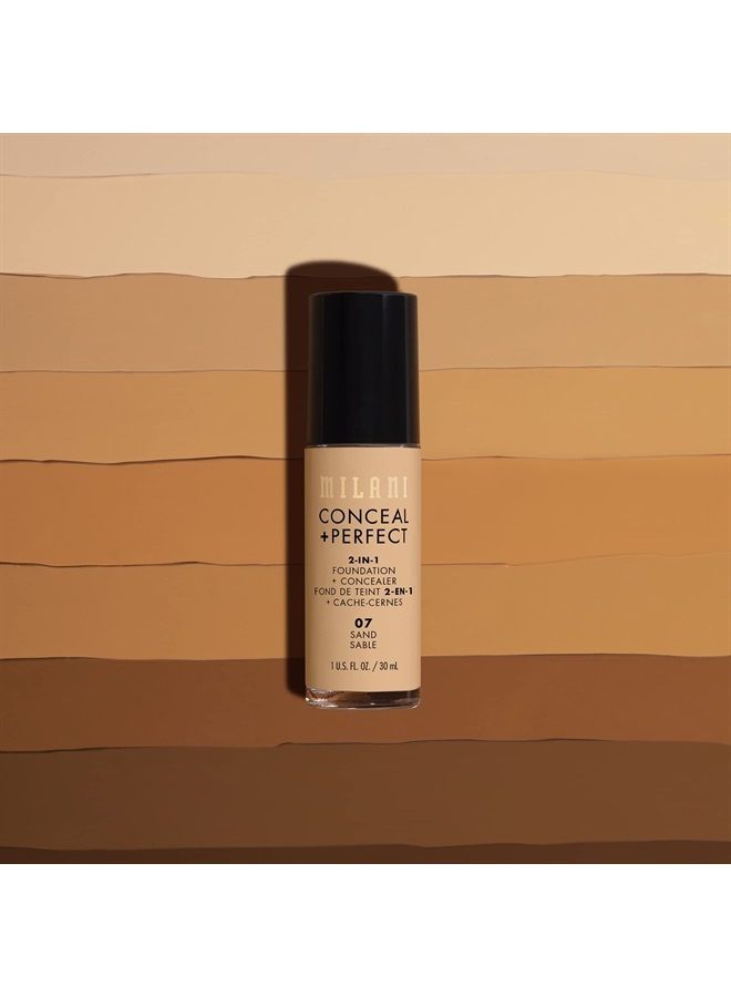 MILANI Conceal + Perfect 2-in-1 Foundation + Concealer - Creamy Vanilla (1 Fl. Oz.) Cruelty-Free Liquid Foundation - Cover Under-Eye Circles, Blemishes & Skin Discoloration for a Flawless Complexion - Image 3