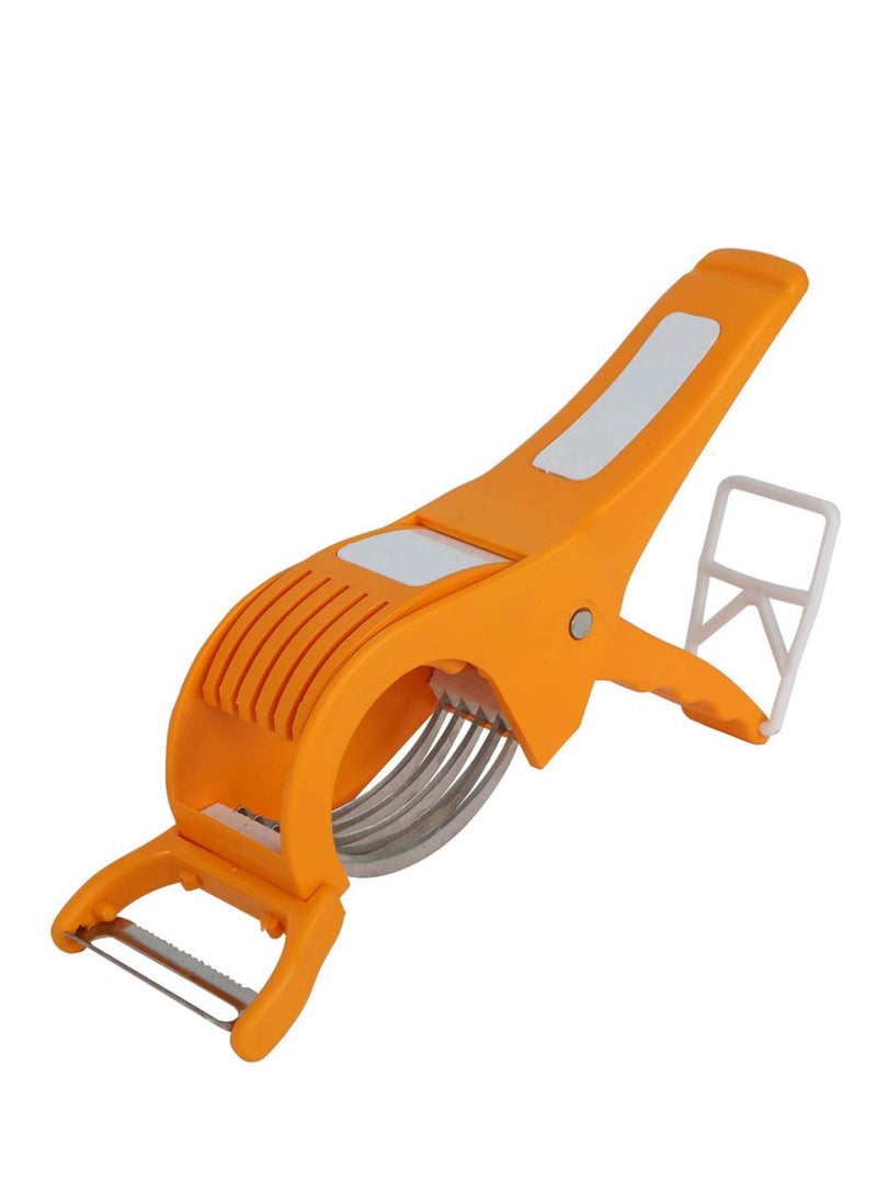 Kuber Industries Plastic 2 in 1 Vegetable & Fruit Multi Cutter & Peeler,Veg Cutter Sharp Stainless Steel 5 Blade Vegetable Cutter with Peeler (Multi) CTKTC034212 - pzsku/ZC70BA19397C03E280771Z/45/_/1737359417/a4b16a12-96b9-4ff4-ba8a-7ada4c345796