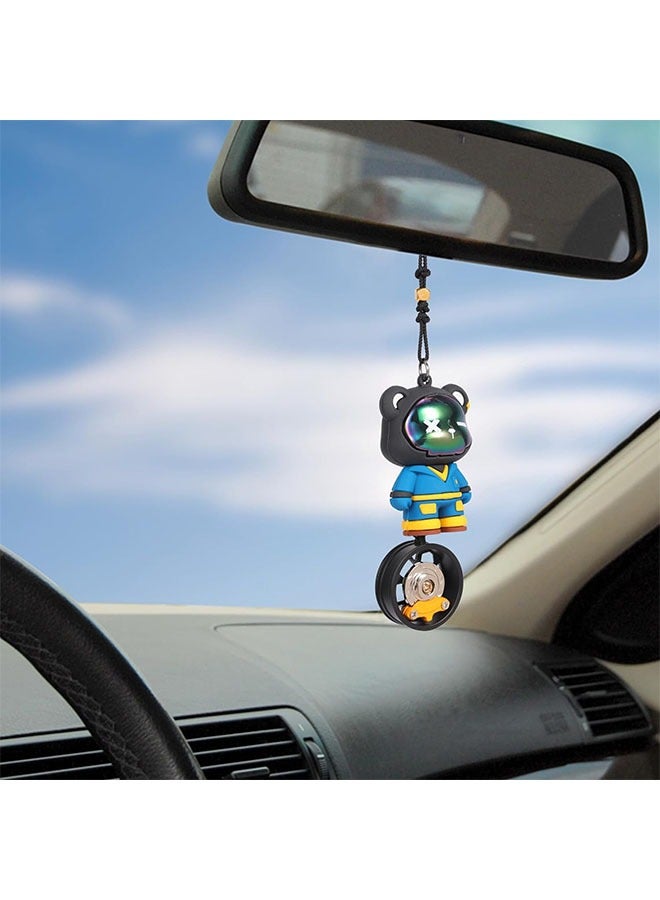 Generic Car Hanging Ornament Swinging Bear, Pendant Interior Rearview Mirror Decoration (Blue)  - Image 3