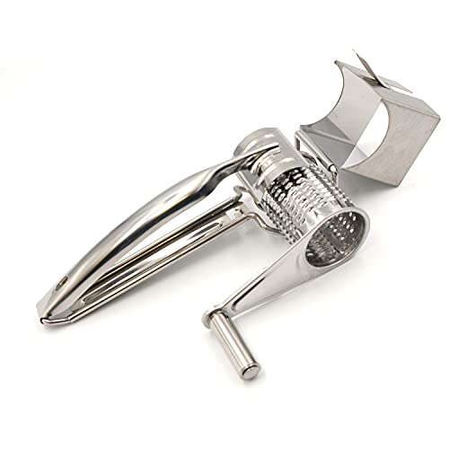 Mayata Multifunctional Rotary Cheese Planing Grater Stainless Steel Cheese Presser Shredder Cutter Grinder Kitchen Kit - Image 3