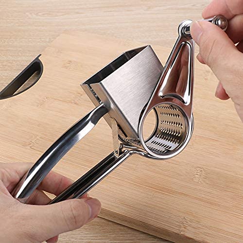 Mayata Multifunctional Rotary Cheese Planing Grater Stainless Steel Cheese Presser Shredder Cutter Grinder Kitchen Kit - Image 5