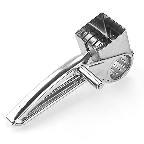 Mayata Multifunctional Rotary Cheese Planing Grater Stainless Steel Cheese Presser Shredder Cutter Grinder Kitchen Kit - Image 4