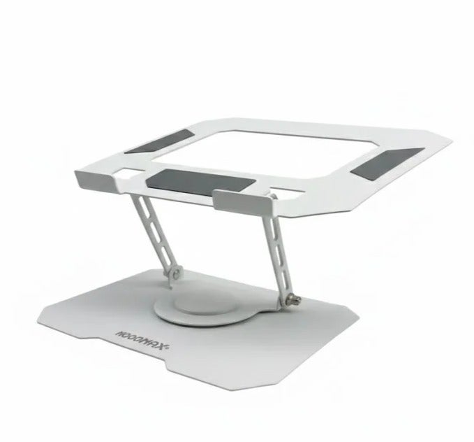 موج ماكس Moogmax Metal Foldable and Liftable Laptop Stand with 360 Degree Rotation, Desk Laptop Base, Laptop Stand, Tablet Holder, Rotating Base, Adjustable Holder, Desk Organizer, Sturdy and Stable Holder for Work, Study and Daily Use, Laptop Holder, Laptop Holder, Laptop Base, Laptop Stand, Metal Laptop Holder, Foldable Laptop Holder, Liftable Laptop Holder, Rotating Laptop Holder, 360 Degree Laptop Holder, Tablet Holder, Laptop Base, Desk Holder, Desk Organizer, Holder for Work, Holder for Study, Rotating Laptop Base, Stable Holder, Durable Holder, Laptop Accessories, Moogmax Holder. - Image 1