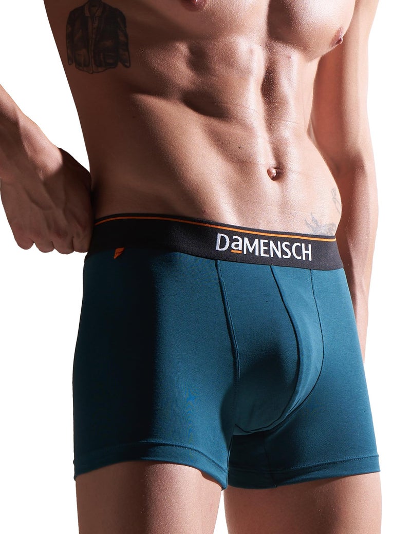 DAMENSCH Men's Deo-Cotton Deodorizing Trunk- Pack of 1- Iris Blue- X-Large - Image 1
