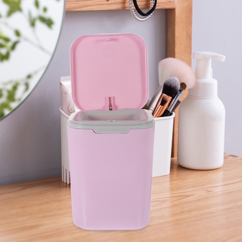 Desktop Trash Can, Compact Waste Storage for Offices and Homes, Mini Wastebasket with Lid - Image 3