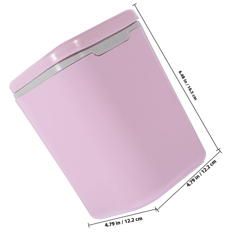 Desktop Trash Can, Compact Waste Storage for Offices and Homes, Mini Wastebasket with Lid - Image 2