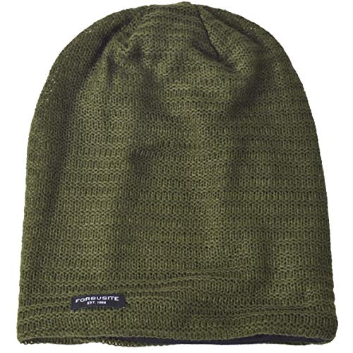 VECRY Men's Slouchy Beanie Knit Crochet Rasta Cap for Summer Winter (Green) - Image 3
