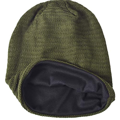 VECRY Men's Slouchy Beanie Knit Crochet Rasta Cap for Summer Winter (Green) - Image 2