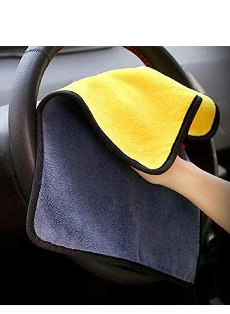 althiqahkey Car Drying Towel, Multipurpose Microfiber Cleaning Cloth, Microfiber Cleaning Towel for Car Washing, Super Detailing cloth for Kitchen/Drying/Windows/Screen, 30x30cm, 3 PIECES  - Image 2