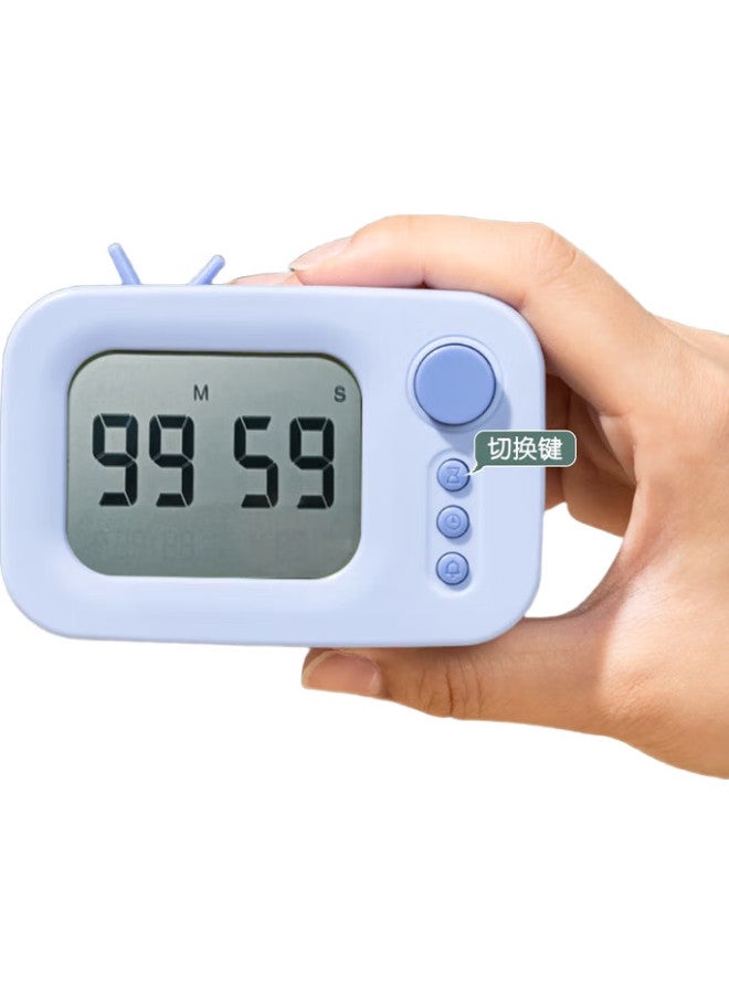 Deli Cute Tv Mini Alarm Clock, Countdown Timer Cartoon Smart Electronic Clock, Student-Specific, Yellow Le104 - Image 1