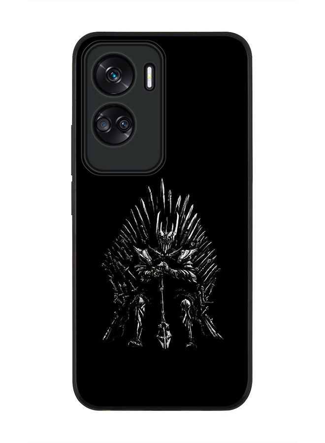 Stylizedd حافظة حواف سوداء متينة لهونر 90 لايت 5G / هونر X50i 5G، حافظة مرنة رقيقة من المطاط مع حواف مضادة للسقوط - GOT One Throne - Image 1