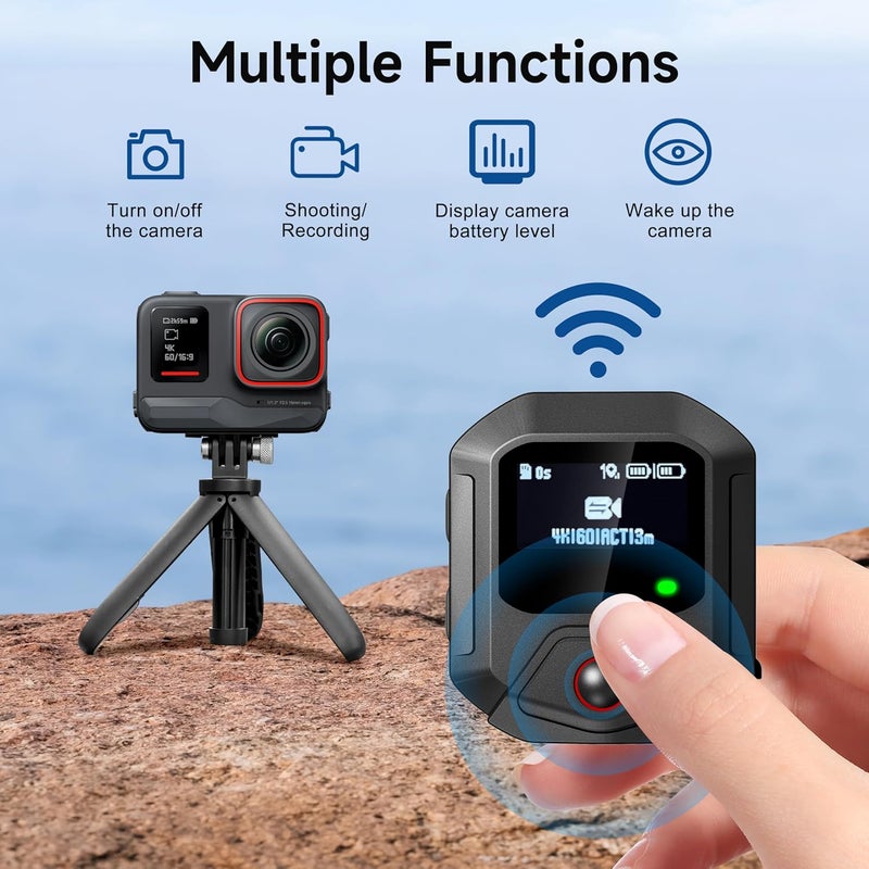 ستارترك فيديو جهاز تحكم عن بعد بنظام GPS لكاميرات Insta360 X5/X4/X4 Air X3/Go 3S/ACE Pro 2/ACE Pro/ONE X2، بمدى يصل إلى 25 مترًا وملحقات ذكية للتصوير الرياضي - Image 4