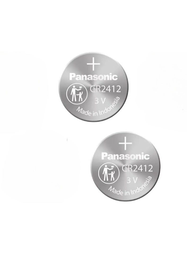 Panasonic 2-Pieces Panasonic CR2412 Lithium 3V Indonesia Batteries