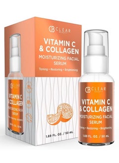 (Formerly Clair) Vitamin C And Collagen Face Serum Reduce Dark Spots & Wrinkles Moisturizing Antiaging & Brightening Facial Serum Cruelty Free Korean Skincare For All Skin Types