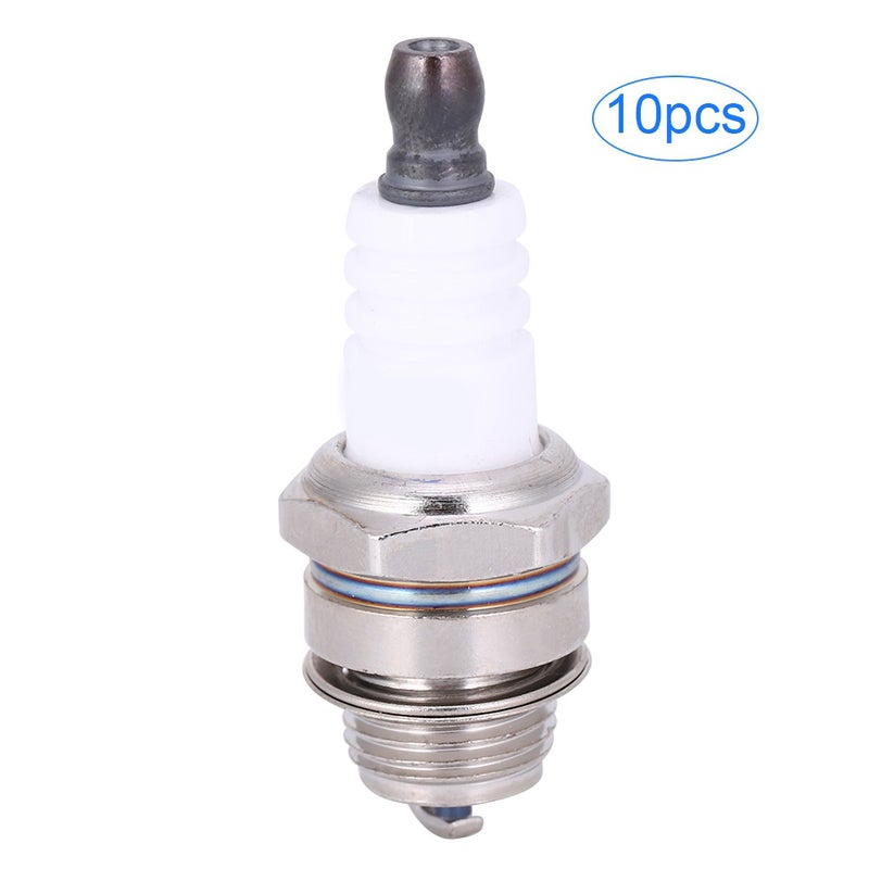 10PCs Sparking Plug Chainsaw Accessories Lawn Mower Parts Brass Ceramic for Hedge Trimmer - Image 1