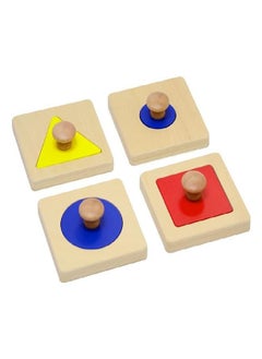 Elite Montessori Elite Montessori Thick Single/Multiple Shape Jumbo Knob Puzzles Preschool Toddler Learning Material (Single Shape Puzzles)  - Image 1