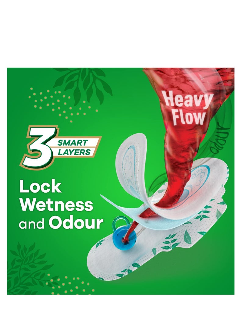 Whisper WHISPER ULTRA HYGIENE+COMFORT SANITARY PADS, 50 XL+ PADS, FOR HEAVY FLOW, LONG LASTING PROTECTION, LOCKS ODOUR & WETNESS, DRY TOP SHEET, DISPOSABLE WRAPPER  - Image 3