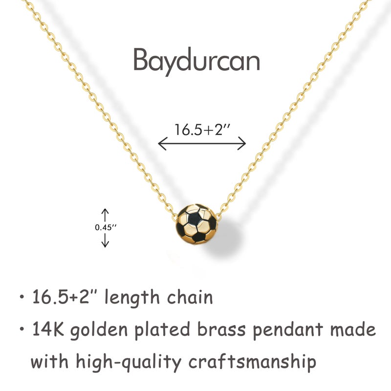 Baydurcan Soccer Mom essentials Gifts Soccer Necklace Gifts for Women Accessories Jewelry - Image 3