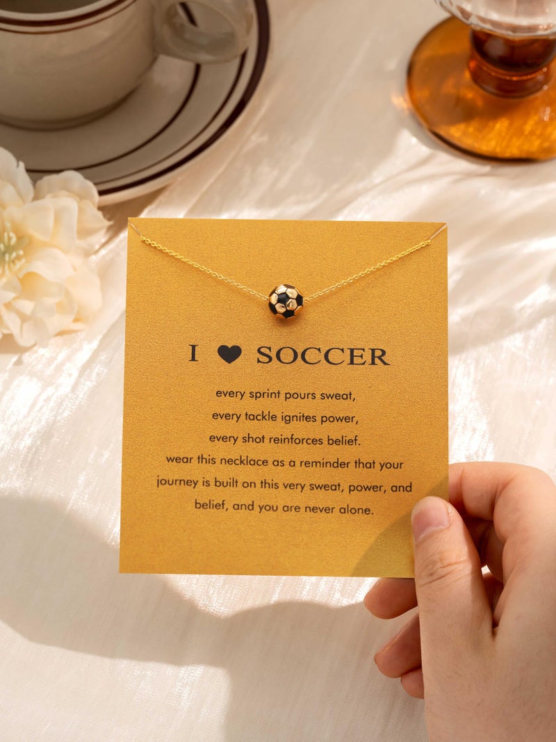 Baydurcan Soccer Mom essentials Gifts Soccer Necklace Gifts for Women Accessories Jewelry - Image 5